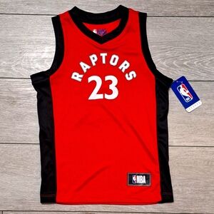 Brand New NBA Kids Raptors FRED VANLEET Red and Black Jersey. Size; S/M